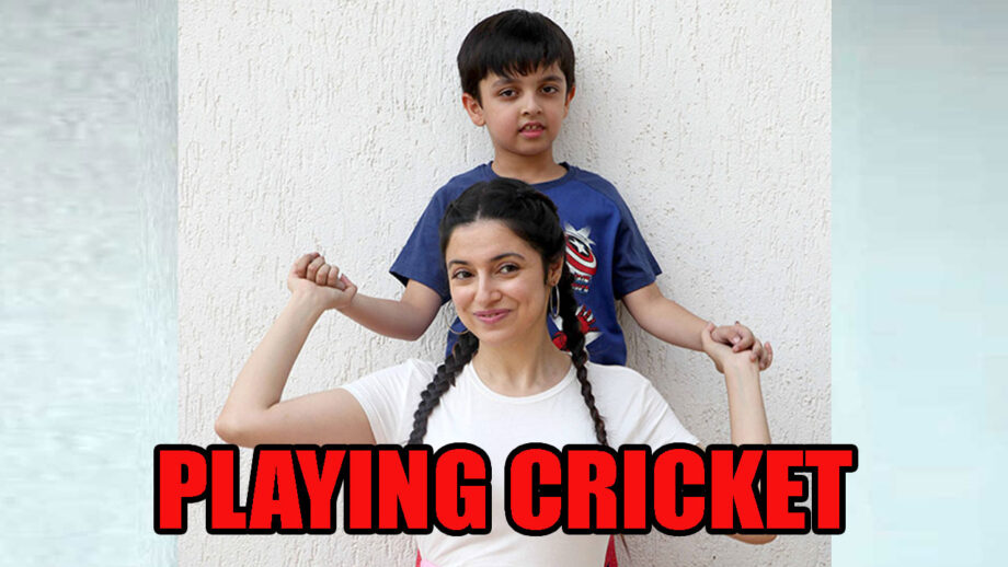 Must Watch How Divya Khosla Kumar Plays Cricket With Her Son, View Here 382225