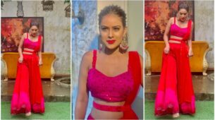 Nia Sharma shines bright in red and pink ethnic wear, don’t miss those looks