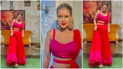 Nia Sharma shines bright in red and pink ethnic wear, don’t miss those looks