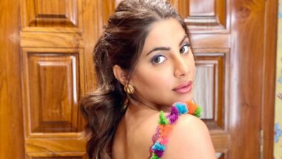 Nikki Tamboli looks super hot in a colorful backless top, go have a look