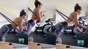 ‘PAW’orkout: Jacqueline Fernandes has a special workout partner in her cat, fans melt in AWE