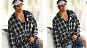 Pearl V. Puri is burning the internet with his knockout looks in a checkered shirt with a tennis cap, have a look