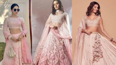 [Pick Your Favourite] Kiara Advani Vs Tara Sutaria Vs Shraddha Kapoor: Who looks prettiest in Rose coloured lehenga?