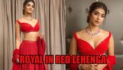 Pooja Hegde Looks Royal In Red Lehenga, Pictures Here