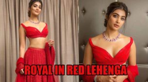 Pooja Hegde Looks Royal In Red Lehenga, Pictures Here