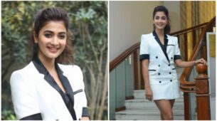 Pooja Hegde’s Blazing Looks In White Blazer Dress, Pictures Here