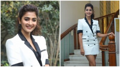 Pooja Hegde’s Blazing Looks In White Blazer Dress, Pictures Here