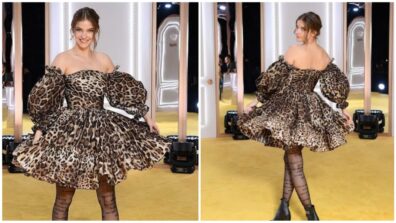 Barbara Palvin Looks Stunning In Animal Print Dress, Have A Look