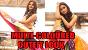 Rashami Desai Looks Pretty Gorgeous In Off-Shoulder Crop Top With Multi-coloured Leheriya Skirt