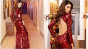 Red Sequin Mermaid Dress Looks Of Urvashi Rautela Are Fabulous