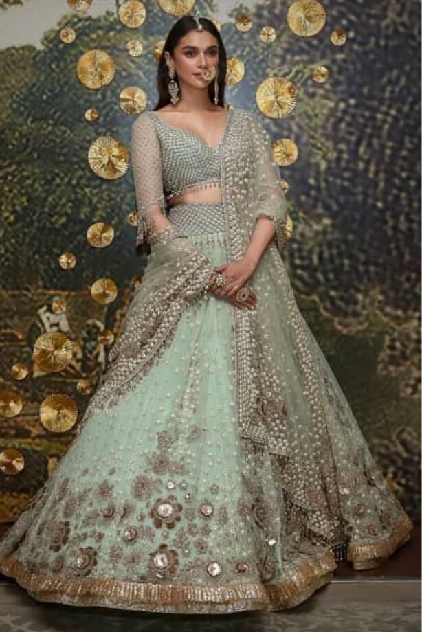 Regal Desi Looks Of Aditi Rao Hydari In Lehenga, Go Check It Here - 1