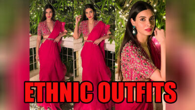 Regal Looks Of Diana Penty In Ethnic Wear