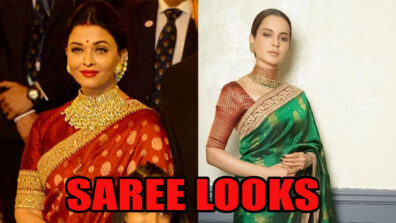 Regal Saree Looks Of Beauty Aishwarya Rai To Kangana Ranaut