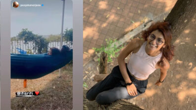 Relax & Chill: Sriti Jha caught on camera getting cosy in her garden, fans love it