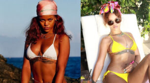Rihanna on white Vs purple Vs yellow Vs printed: Which bikini look you loved?