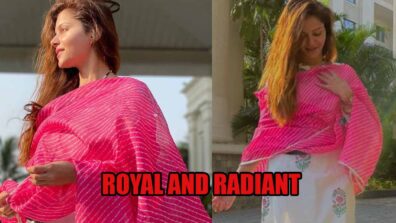 Rubina Dilaik looks royal and radiant in pink dress