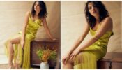 Samantha Akkineni In Green Satin Slip Dress With Long Fringes, Looks Dazzling, See Here