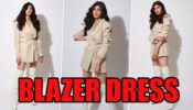 Sanjana Sanghi Looks Super Stunning In Blazer Dress With High-Knee Boots