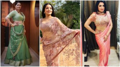 Sapna Choudhary Vs Monalisa Vs Amrapali Dubey: Which Look Would You Opt as Your Festive Look?