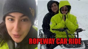 Sara Ali Khan and mother Amrita Singh enjoy ropeway car ride in Gulmarg
