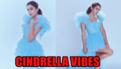 Sara Ali Khan Gives Cinderella Vibes In Blue Frilled Outfit