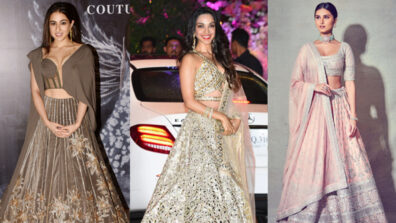 Sara Ali Khan Vs Kiara Advani Vs Tara Sutaria: Who rocks the embellished Indo-Western shimmery gherao lehenga look the best? Vote Now