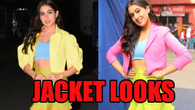 Sara In Yellow Crop Top Jacket Vs In Pink Crop Top Jacket? Which Look Of Her Did You Like The Most?