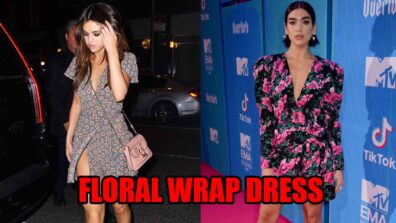 Selena Gomez Vs Dua Lipa: Who Carries Floral Wrap Dress Better?