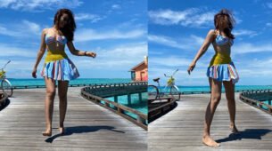 [Hot Pictures] Surbhi Jyoti burns up oomph quotient in beachwear fashion, netizens go bananas