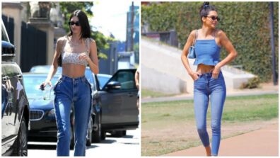 Kendall Jenner Pairing Amazing Tops With Denim Bottom, Have A Look