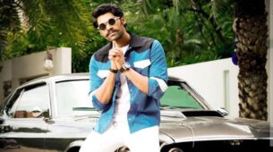 Sreenivas Bellamkonda Looks Super Dashing In All White With Blue Open Shirt, See Here