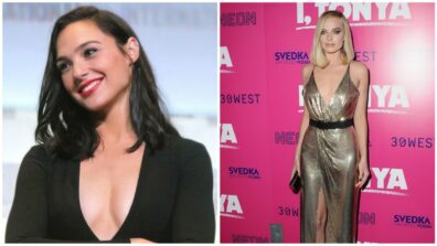 Stunning looks of Gal Gadot and Margot Robbie laughing together