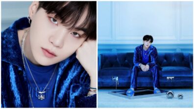 Suga Shines In Blue Metallic Outfits, Must Have A Look