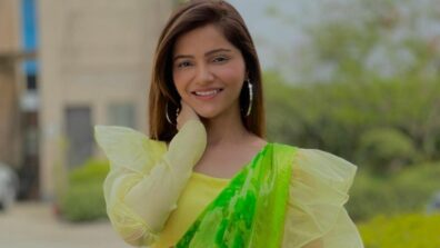 Summer Saree looks of Rubina Dilaik in yellow and green are gorgeous