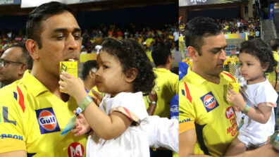 SUPER ADORABLE: When MS Dhoni’s Daughter Made Him Drink Frooti Juice In Public