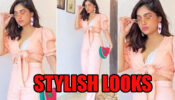 Super Stylish Looks Of Bhumi Pednekar In Peach Dress With Watermelon Sling Bag, Have A Look