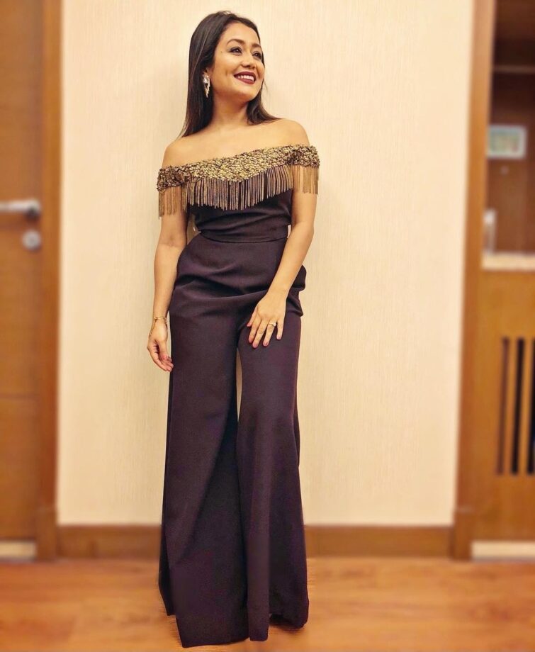 Take Inspo From Neha Kakkar To Look Glamorous In Off-Shoulder Outfits - 0