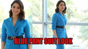 Tamannaah Bhatia Is Absolutely Rocking In Her Blue Pant Suit Looks