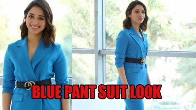 Tamannaah Bhatia Is Absolutely Rocking In Her Blue Pant Suit Looks