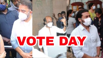 Tamil Nadu Elections 2021: Rajinikanth, Suriya & Kamal Haasan turn out to vote, photos go viral