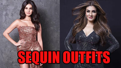 Tara Sutaria To Raveena Tandon: B-Town Divas Who Melt Netizens With Their Heavy Sequin Outfits