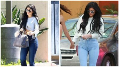 Kylie Jenner Looks Like Burning Fire In Her Denim Bottom Wear, Do Have A Look