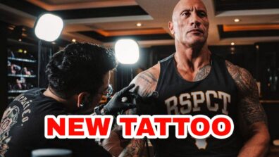 The Rock Swag: Dwayne Johnson gets a new tattoo done on his big muscular arms, check out the design