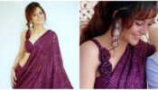 These Wine Sequin Saree Looks Of Urvashi Rautela Are Unbeatable, Don’t Miss This