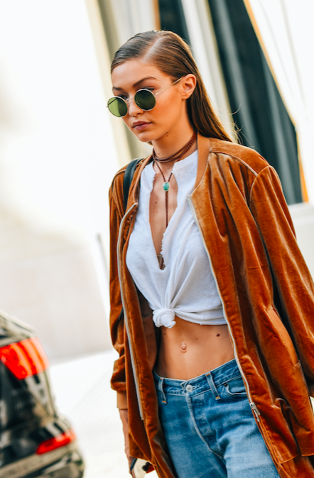 This is how you can level up your fashion style in velvet outfits inspired by Gigi Hadid - 0