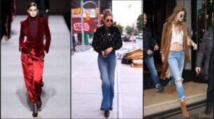 This is how you can level up your fashion style in velvet outfits inspired by Gigi Hadid