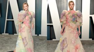 Throwback To The Looks When Lili Reinhart Looked Drop Dead Gorgeous In Floral Gown With Exaggerated Sleeves
