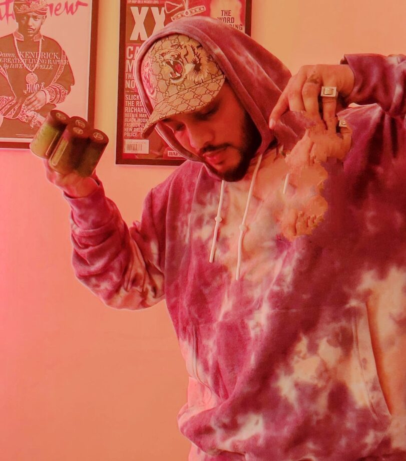 Tie-Dye Print Hoodie Look Of Raftaar Is Rocking - 1