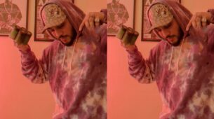 Tie-Dye Print Hoodie Look Of Raftaar Is Rocking