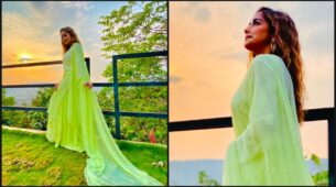 Tina Datta’s Green Ethnic Look Add-On To The Beauty Of Nature
